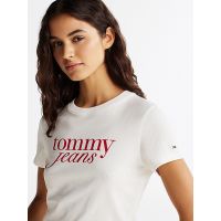Γυναικείο T-shirt Λευκό Tommy Jeans DW0DW19447-YBL