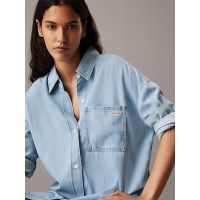 Γυναικείο Τζιν Φόρεμα-Πουκαμίσα Γαλάζιo Calvin Klein J20J225472-1A4
