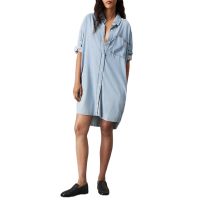 Γυναικείο Τζιν Φόρεμα-Πουκαμίσα Γαλάζιo Calvin Klein J20J225472-1A4