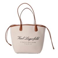 Γυναικεία Τσάντα Εκρού Karl Lagerfeld A1W46075-1UA NATURAL CANVAS T