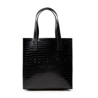 Γυναικεία Reptcon Τσάντα Κροκό Μαύρη Ted Baker 253519-BLACK