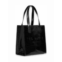 Γυναικεία Reptcon Τσάντα Κροκό Μαύρη Ted Baker 253519-BLACK