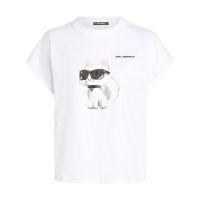 Γυναικείο Ikon Aquarelle T-shirt Λευκό Karl Lagerfeld A2W17115-100 White