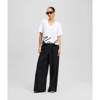 Γυναικείο Signature T-shirt Λευκό Karl Lagerfeld A2W17104-100 White