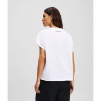 Γυναικείο Ikon Aquarelle T-shirt Λευκό Karl Lagerfeld A2W17115-100 White