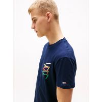 Ανδρικό T-shirt Navy Μπλε Tommy Jeans DM0DM20771-C1G