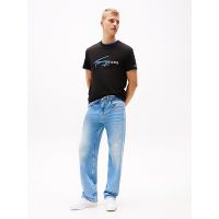 Ανδρικό T-shirt Μαύρο Tommy Jeans DM0DM20817-BDS