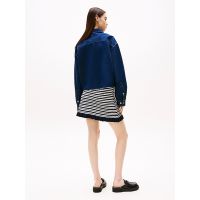 Γυναικείο Cropped Τζιν Πουκάμισο Navy Μπλε Tommy Jeans DW0DW20567-1BK