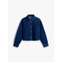 Γυναικείο Cropped Τζιν Πουκάμισο Navy Μπλε Tommy Jeans DW0DW20567-1BK