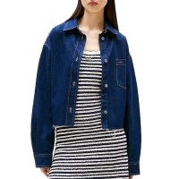 Γυναικείο Cropped Τζιν Πουκάμισο Navy Μπλε Tommy Jeans DW0DW20567-1BK