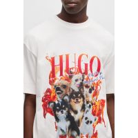 Ανδρικό Dugie T-Shirt Λευκό Hugo 50538259-102