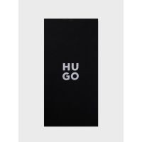 Unisex Stacked Logo Πετσέτα Θαλάσσης Μαύρη Hugo 50535803-001