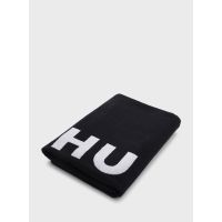 Unisex Stacked Logo Πετσέτα Θαλάσσης Μαύρη Hugo 50535803-001