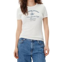 Γυναικείο Crest NYC T-shirt Εκρού Tommy Jeans DW0DW20323-YBH