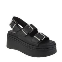 Γυναικεία Δερμάτινα Σανδάλια Μαύρα Tommy Jeans EN0EN02774-BDS