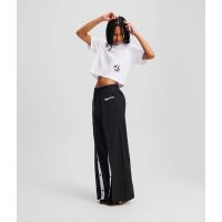 Γυναικείο Cropped Monogram T-shirt Λευκό Karl Lagerfeld Jeans A2W17076-100 WHITE