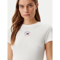 Γυναικείο Slim T-shirt Λευκό Tommy Jeans DW0DW20316-YBL