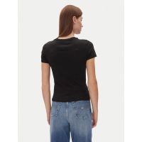 Γυναικείο Slim T-shirt Μαύρο Tommy Jeans DW0DW20316-BDS