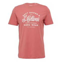 Ανδρικό T-Shirt Κοραλί S.Oliver 2164753-42D1