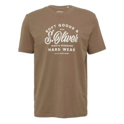 Ανδρικό T-Shirt Καφέ S.Oliver 2164753-84D1