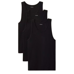 Ανδρικό Σετ Φανελάκια 3 Τεμάχια Μαύρα Calvin Klein LV00NB4184-UB1