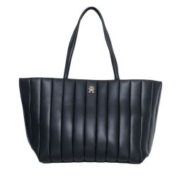 Γυναικεία TH Grace Tote Τσάντα Μαύρη Tommy Hilfiger AW0AW17670-BDS