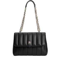 Γυναικεία Τσάντα Μαύρη Tommy Hilfiger AW0AW17669-BDS