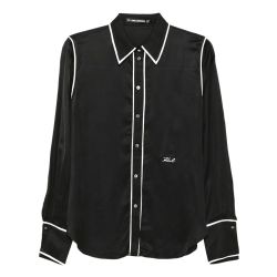 Γυναικείο Πουκάμισο Μαύρο Karl Lagerfeld A3W11012-999 BLACK
