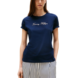 Γυναικείο T-shirt Navy Μπλε Tommy Hilfiger WW0WW47210-C1G