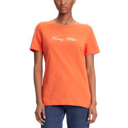 Γυναικείο T-shirt Πορτοκαλί Tommy Hilfiger WW0WW45746-SCX