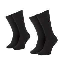 Ανδρικές Κάλτσες 2 Τεμαχίων Μαύρες Tommy Hilfiger 371111-200 BLACK