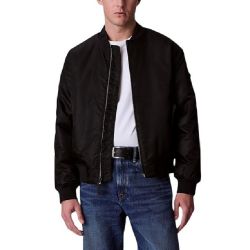 Ανδρικό Bomber Μπουφάν Μαύρο Calvin Klein LV04RC526G-UB1