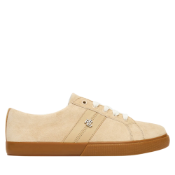 Γυναικεία Δερμάτινα Janson II Sneakers Μπεζ Ralph Lauren 802868344004-BEIGE