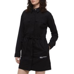 Γυναικείο Utility Φόρεμα-Πουκαμίσα Μαύρο Karl Lagerfeld Jeans A3W13018-999 BLACK