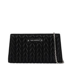 Γυναικείο K/Weave Πορτοφόλι Μαύρο Karl Lagerfeld A3W32038-1AV BLACK NICKEL