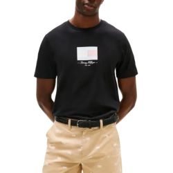 Ανδρικό T-shirt Μαύρο Tommy Hilfiger MW0MW39349-BDS