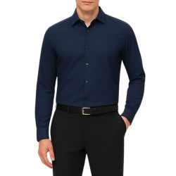 Ανδρικό Πουκάμισο Navy Μπλε Calvin Klein LV019EU001-XNW