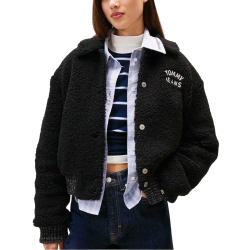 Γυναικείο Teddy Varsity Bomber Μπουφάν Μαύρο Tommy Jeans DW0DW21666-BDS