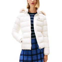 Γυναικείο Μπουφάν Λευκό Tommy Jeans DW0DW18312-YBL