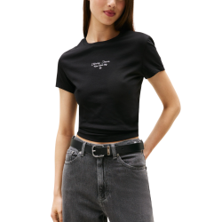 Γυναικείο T-shirt Μαύρο Tommy Jeans DW0DW21542-BDS