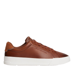 Ανδρικά Δερμάτινα Sneakers Καφέ Tommy Hilfiger FM0FM05729-GVI