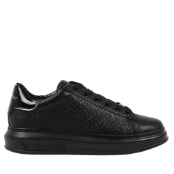 Ανδρικά Δερμάτινα Kapri Sneakers Μαύρα Karl Lagerfeld KL52543A-00X BLACK