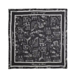 Γυναικείο K/Sketch Φουλάρι Μαύρο Karl Lagerfeld A4W33116-999 BLACK