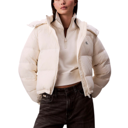 Γυναικείο Puffer Μπουφάν Μπεζ Calvin Klein LV047D501G-VDV