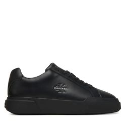 Ανδρικά Δερμάτινα Sneakers Μαύρα Calvin Klein YM0YM01344-0GJ