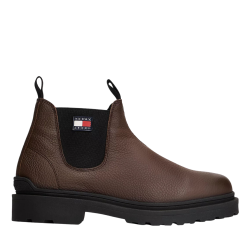 Ανδρικά Δερμάτινα Chelsea Μποτάκια Καφέ Tommy Jeans EM0EM01670-GV0