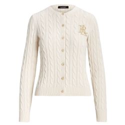 Γυναικεία Ralhan Πλεκτή Ζακέτα Εκρού Ralph Lauren 200932225001-101