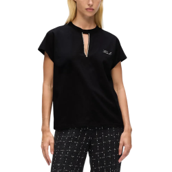 Γυναικείο T-shirt Μαύρο Karl Lagerfeld A4W17046-999 BLACK