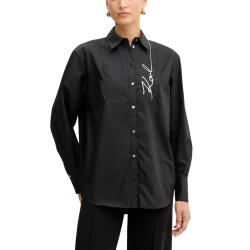Γυναικείο Signature Πουκάμισο Μαύρο Karl Lagerfeld A4W11014-999 BLACK