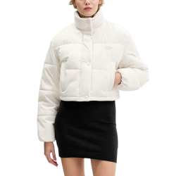 Γυναικείο Κοτλέ Puffer Μπουφάν Εκρού Tommy Jeans DW0DW21658-YBH